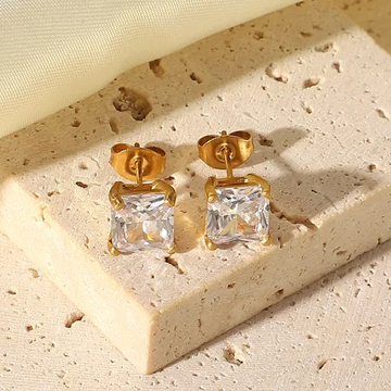Square Glint Earrings