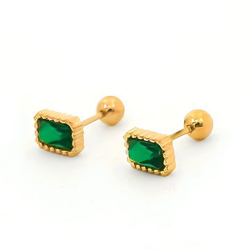 Emerald Elegance Studs