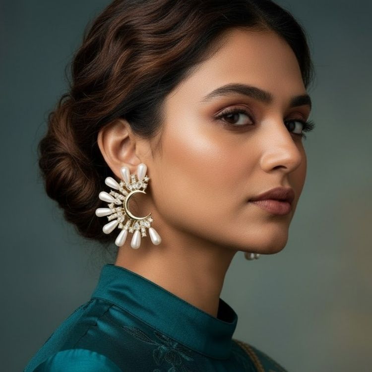 Pearluxe Gold Earrings